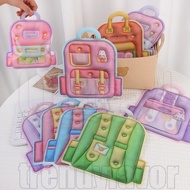Creative Backpack Handle Plastic Bag/ Candy Chocolate Biscuit Packaging Bag/ Cute Cartoon Standing P