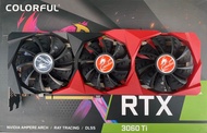 VGA (การ์ดจอ) Colorful BattleAx Nvidia GeForce RTX 3060 Ti 8GB GDDR6 -3 Fans มือสอง ประกันไทย