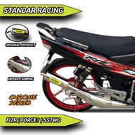 Exhaust Muffler FORCE1 FIZ R Standard RACING FULL CHROME Shield MODEL AHM SUPER Crunchy ORIGINAL MACHINE COPY NXL EL9