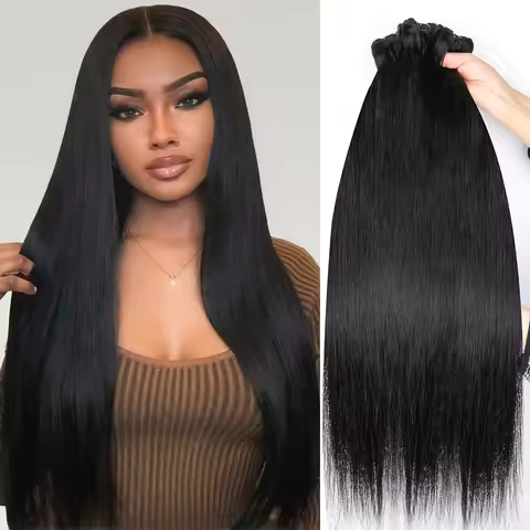 16A Human Hair Bundles Straight 10-30inch 100% Brazilian Human Hair Extensions Straight Weave 1/3/4 