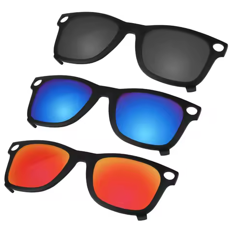 Beeyspecslab Polarized Smart Glasses Clip Black Insert Clip Compatible with RayBan RW4012 Wayfarer (