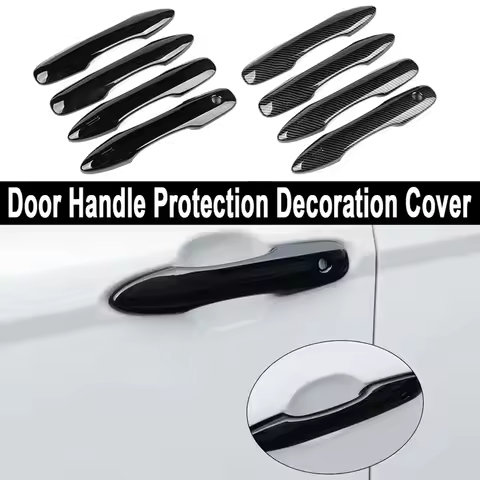 Car Door Handle Cover Carbon Fiber Chrome For Toyota Camry Corolla Avalon Frontlander Levin Corolla 