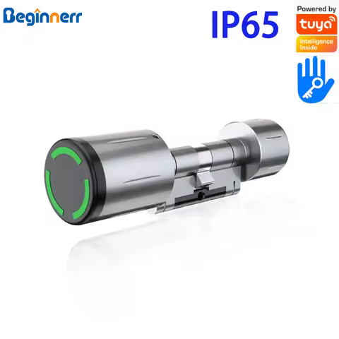 Euro IP65 Waterproof Smart Cylinder Lock No Key RFID Card Tuya TTLock BLE Replace No Drilling Digita