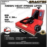 Mesin Heat Press Sablon Kaos 38x38 900 Watt & 600 Watt HIGH PRESSURE