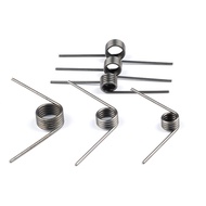 sus304 d0.7mm OD4/4.5/5/5.5/6/7/8/9mm V-shaped spiral torsion spring angle 60/90/120/180 degrees(in 