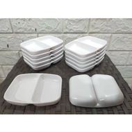 Ijima Melamine 3.5 Divided Sambal Plate (DBS035) Divided Sambal Plate (12 pcs)