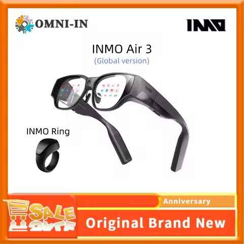 Inmo AIR3 Portable All-in-One Immersive XR Glasses, 1080P Micro-OLED Display, 36° FOV, 150' Virtual 