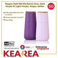 AdHoc Scape Pepper / Salt Mill Ø5.8xh12.3cm, Dark Purple & Light Purple