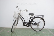 จักรยานแม่บ้านญี่ปุ่น - ล้อ 26 นิ้ว - มีเกียร์ - สีดำ [จักรยานมือสอง]