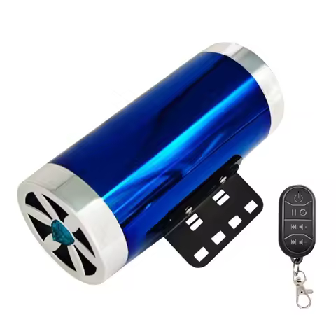 Vibrant LED Light Bass Speaker Double Speaker System for Motorcycles & Scooters