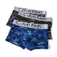 外國預訂 Calvin Klein 迷彩logo冰絲質地男內褲三件套盒裝
