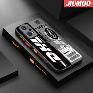 เคส JIUMOO สำหรับ Realme GT Neo 2 GT2 GT 2 Q5 Pro 5G GT Neo 3T กระแสแฟชั่นลวดลายเท่ๆเคสบางมีน้ำค้างแข็งโปร่งใสแข็งขอบสี่เหลี่ยมกันกระแทกปลอกซิลิโคนคลุมทั้งหมดเคสนิ่มสำหรับป้องกัน