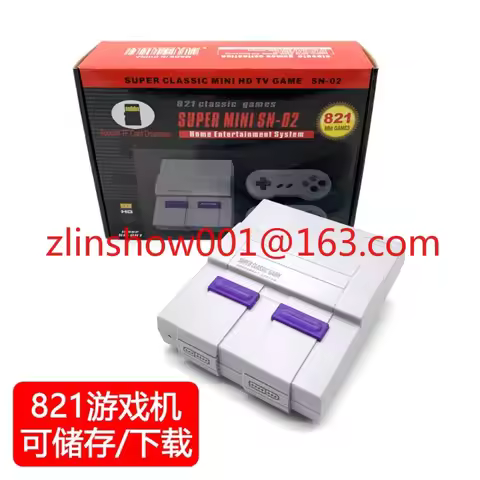 TF card can store mini TV game console SNES8-bit built-in 821 SFC game console