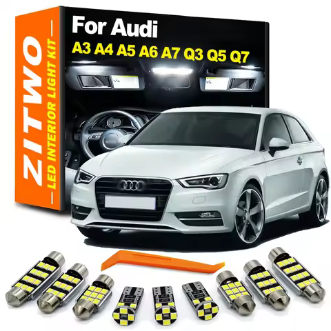Canbus No Error LED Interior Light Bulb Kit For Audi A3 8L 8P 8V A4 B5 B6 B7 B8 A5 A6 C5 C6 C7 A7 Q3