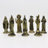 [SG Popular] Our Lady of Fatima Statue Set - Catholic Saints Altar Decor with Mary, Antony & Crucifi
