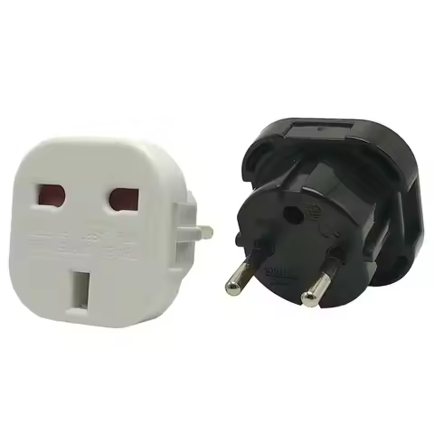 UK British Adapter Electrical Outlets Power Plug Adapter Plug Converter EU Plug Adapter UK to EU Soc