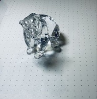 絕版 施華洛世奇 Swarovski 灰熊水晶擺飾（Rare Encounters 系列）