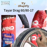 Tayar Drag 60/80-17 Diamond Thailand Moder Sama Vee Rubber IRC Tire Eat My Dust EMD Outdoor Safety