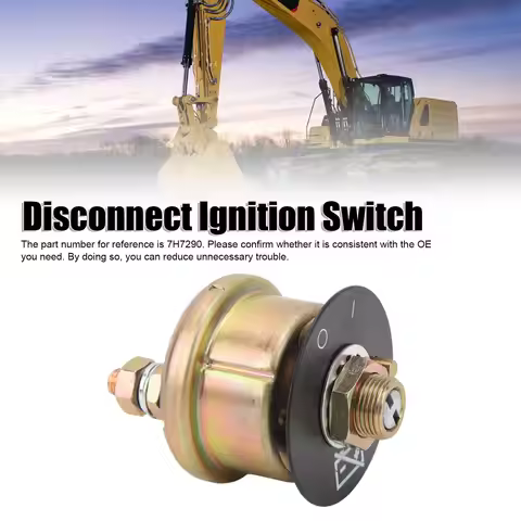 Battery Disconnect Ignition Switch 7H7290 Master Power Ignition Disconnect Switch with Keys for Cate