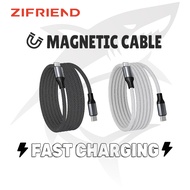 ZIFRIEND 60W/240W Portable Magnetic Suction Cable Super Fast Charging USB Charger Cord for iPhone/An