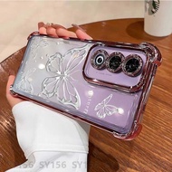 Casing OPPO A3 Pro 5G A3Pro A 3Pro 5G Casing Clear Luxury Aesthetic Shockproof Thickened Air Cushion