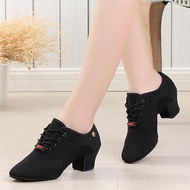 Women Dancing Shoes Woman Latin Shoes Men Ladies Training Ballroom dance Shoes Black Red Practice Modern Tango Dance Sneakers