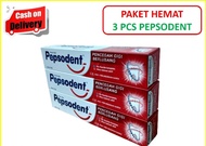 PASTA GIGI PEPSODENT PENCEGAH GIGI BERLUBANG 75 GR ODOL KEMASAN TRIPLE PACK PAKET HEMAT