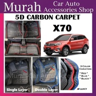 Proton X70 5D Carbon Carpet Single Layer &amp; Double Layer