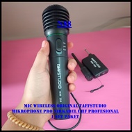 N88 MIC WIRELESS ORIGINAL TAFFSTUDIO PEGANG 1 HANDLE MIK KABEL WIRELESS SINGLE MIX WIRELES MIKROPHON