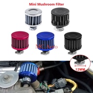 Mini Air Filter Mushroom  Air Filter Motor Mini Intake Filter 12mm Apexi HKS K&N Air Filter Motorcyc