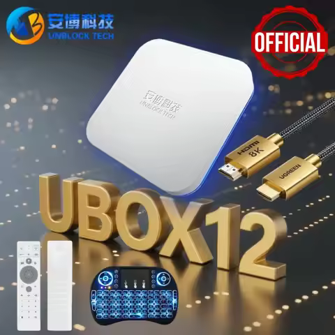 [Genuine]2025 NEW ARRIVAL UBOX12 Unblock TV Box best Android box vs ubox 11 evpad 11p hot in Korea J