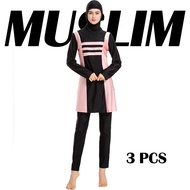 swimming suit women plus size S-6XL baju renang muslimah 3 pieces swimming suit muslimah swimming suit women