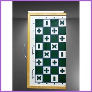◨ ♂ ✓ damath board game foldable wood