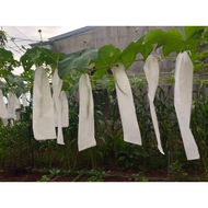 100 túi bao Trái Mướp - Bầu Sao - Bí - Bao Bọc Quả Dài 15x30 Cm - Túi Rút Tiện Lợi Chất Liệu Vải Khô