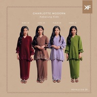 Kids Charlotte Kebarung Modern Baju Kurung Raya Kanak Kanak Kurung Factory Heavy Chiffon