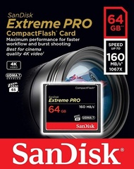 Sandisk Extreme Pro 64GB Compact Flash Memory Card UDMA 7 160MB/s SDCFXPS 064G