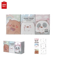 MINISO We Bare Bears Collection Fragrance free Facial 9 Sheets