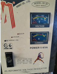 ổn áp robot  5 kva  chính hãng  ( hàng qua sử dụng)điên vào 140v --250v ra 100v 90v --  220v