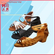 Latin Dance Shoes Kids Latin Dance Shoes Women's Soft Soled Square Dance Shoes Adult Low Heel Dance 