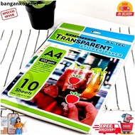 V-Tec Sticker Transparent Paper A4 170 Gsm Stp-9117Wp Banget