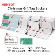 Sticker B21 Label Niimbot/Christmas/Waterproof Santa Claus Sticker Cute B3s, B1 Pattern Gift Label