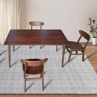 Household Black Walnut Tenon Mao North American Modern Simple Dining Table Office Nordic Dining Tabl