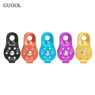 GUOOL Rock Climbing Pulley with Large Sheave Lifting Pulley Equipment for Rope Access and Rescue