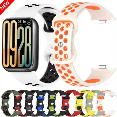 Silicone Strap for Redmi Watch 6 5 4 Original Breathable Wristband Correa for Xiaomi Mi Band 9 Pro/8