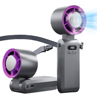 YOTEX พัดลมพกพา พัดลมมือถือ 5000mAh พัดลม Type-C พับได้ พร้อม 199 เกียร์ ลมแรง เงียบ พัดลมพกพา พัดลม