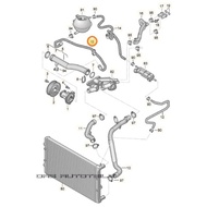 Volkswagen Polo Sedan Vento 1.6 CLSA Coolant Hose 6R0121109AD, 6R0 121 109AD, New