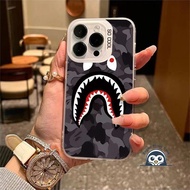 Cool Camouflage Shark Casing For Samsung Galaxy A73 A72 A71 M56 M55 F55 A55 A54 A53 A52 A52S A51 A50