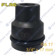 MATA HEAVY IMPACT SOCKET BIT 3/ 4" X 17MM FLAG JAPAN IMPACT SOCKET SHOCK 3/4 DRV X 17 MM