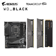 【重磅價】技嘉 B760 AORUS ELITE AX DDR4+十銓 T-CREATE EXPERT DDR4-3200 16G*2+WD_BLACK SN850X 1TB