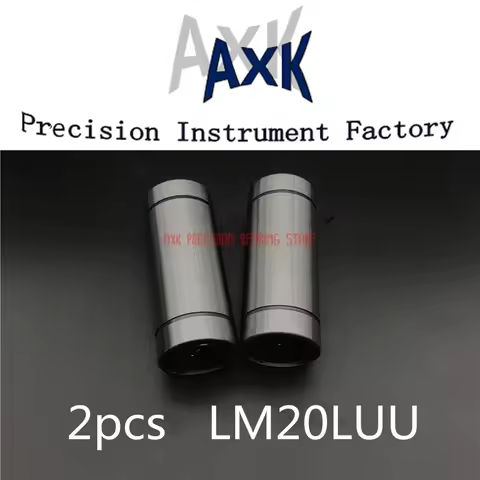 Cnc Router Parts AXK Linear Rail 2pcs/lot Lm20luu Long Type 20mm Linear Ball Bearing Cnc Parts For 3